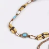 corde de taille de style bohème nouée ethnique faite à la main avec perles en bois pour femmes, ceinture de style station décontractée.