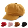Chapeaux et casquettes décontractés pour femmes, chapeau de camion réglable, bérets, chapeau de gavroche, casquette de boulanger