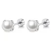 une paire de petites boucles d'oreilles pour femme, boules rondes en or et argent, plusieurs styles pour plusieurs perforations, jolies boucles d'oreilles folles