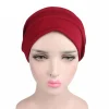 foulard en coton doux et chaud de couleur unie, turban à la mode, bonnet de chimiothérapie pour femmes, hijabs musulmans
