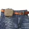 Pochette de ceinture pour hommes et femmes, pochette EDC à fermeture éclair YKK, sac de ceinture, sac de taille pour la randonnée, résistant à l&rsquo;eau, toile cirée