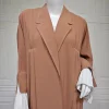 mode modeste kimono ouvert abayas pour femmes robe musulmane plissée long manteau vêtements d'extérieur islam cardigan dubaï caftan kebaya caftan nouveau