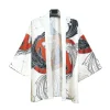 kimono japonais pour hommes et femmes chemisier lâche décontracté mode lâche haori 2024 été style chinois tsuru graphique à séchage rapide tops