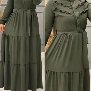 Robe Maxi élégante pour femmes musulmanes, ample, avec ceinture, Abaya, robes de soirée, Ramadan, dubaï, arabe, turquie, 2023