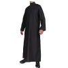 hommes décontracté caftan ample musulman thobe jubba dishdasha thawb robe islamique abaya arabe couleur unie robe