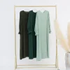 abaya robe à manches sulfpour femme musulmane, vêtement modeste, style doux, dubaï, turquie, islam, hijbelle, Élégante, ramadan, eid