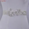 topqueen élégant ceinture de mariée perle perlée fleur applique accessoires ceinture de mariage ceinture de luxe robe taille décoration s484