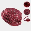 Chapeau Turban pour hommes et femmes, casquette doublée en Satin, Hijab, foulard indien musulman, Bonnet en Satin
