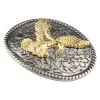 ceinture golden eagle avec motifs rétro, structure exquise, artisanat d'instituts