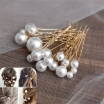 Épingles à cheveux en perles de mariage pour femmes, 18 pièces, accessoires de cheveux de mariée, pinces à cheveux à la mode pour femmes, plusieurs bijoux de cheveux de mariage