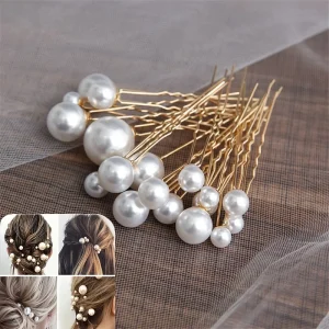 Épingles à cheveux en perles de mariage pour femmes, 18 pièces, accessoires de cheveux de mariée, pinces à cheveux à la mode pour femmes, plusieurs bijoux de cheveux de mariage