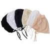 casquettes hijab intérieures en maille respirante pour femmes musulmanes, sous écharpe commissionnée, bonnet, chapeaux enveloppants de sauna, turbante réglable