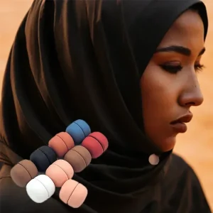 Lèvent magnétiques invisibles en métal pour vêtements, bande de sauna bricolage, écharpe, chapeau, fermoir, décoration, fournitures de couture musulmanes, 1 paire