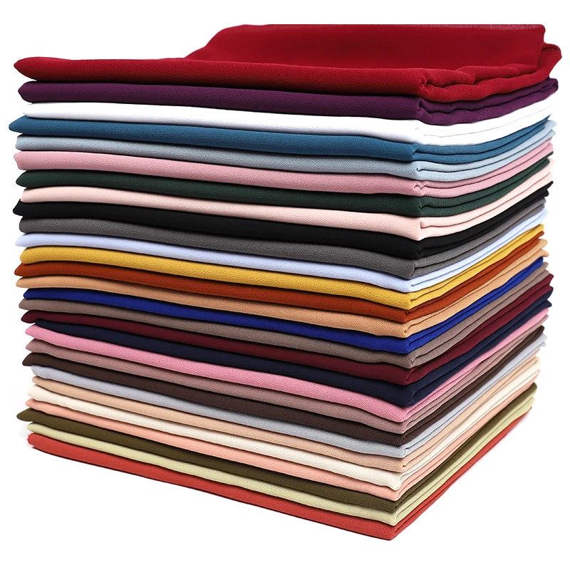 femmes musulmanes en mousseline de soie hijab châles écharpe modal coton jersey hijabs plaine douce pour femme musulman voile bandeau 70*180 cm islamique