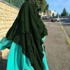 foulard hijab à 3 couches pour femme musulmane, Écharpe de tête douce, enveloppe de sauna, sous Écharpe à la mode, pour prière islamique, abaya