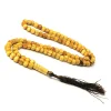 irus lwice bracelet de perles de prière islamique, chapelet en bois tasbih 99, bijoux religieux indonésiens, cadeau musulman, jowith, 8mm