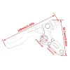 système d'embrayage à nervures faciles et levier d'embrayage court pour moto, honda cr80r, cr85r, cr125r, cr250r, cr 450r, cr 80, 85, 250, 125, 450 r
