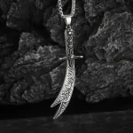 Collier épée islamique pour hommes et femmes, collier Projecan, bijoux musulmans, Imam, Ali Zulfiqar, Shia