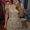fatapaese haute couture robe perles exquises pierres à plusieurs niveaux robes de bal de soirée de luxe arabe dubaï robes pour la fête de mariage