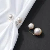 ensemble de 6 épingles en perles pour vêtements, écharpe, jupe et robe sécurisées et réglables, accessoires de mode avec imitation de pois