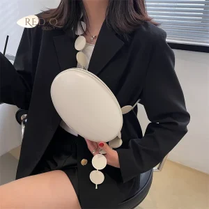 Sac à Main Rond Chic à Bandoulière pour Femme, Marque de Luxe, Vert, Rose, Initié, Pochette de Soirée, Nouvelle Collection