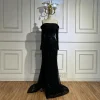 robe de soirée arabe élégante, épaules dénudées, robe de luxe perlée pour occasions formelles, serene hill 2025, personnalisée, la72969
