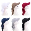 nouveau hijabs instantanés casquette hijab pour femmes bonnet voile musulman chapeaux de soleil écharpe wrap casquettes de baseball bandana hijab bonnet turban