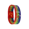 bracelet arc en ciel pour femmes et hommes, notes de musique, élastique, sport, à la mode, bijoux, accessoires, cadeaux