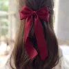 Épingle à cheveux en tissu de style coréen pour femmes et filles, pinces à cheveux en ruban, pince de printemps, accessoires pour cheveux féminins