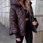 Veste à capuche pour femmes, avec poches et fermeture éclair, manteau ample à manches longues, vêtements d&rsquo;extérieur à la mode de rue, nouvelle collection 2025