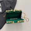pochette de soirée de luxe pour femmes, mini boîte, sac à main de mariage, sac pour téléphone, sac à bandoulière en acrylique de haute qualité pour dames