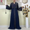 robe abaya ouverte en mousseline de soie pour femme musulmane, nouveau style, dubaï, Élégante, vêtements islamiques, cardigan à fermeture Éclair, avec Écharpe, 2024