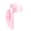 chapeau de pirate durag à longue queue soyeuse unisexe, turban à la mode, casquette bandana pour femmes et hommes, couvre chef, accessoires pour cheveux hijab ﻿