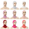 26 couleurs hijab intérieur casquettes extensible classique jersey coton tube casquette coton pratique sous écharpe foulards voyage