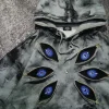 sweat à capuche gothique harajuku pour hommes et femmes, style hip hop, décontracté, surdimensionné, motif d'oeil, y2k, ample, streetwear
