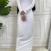 robe hijab pour femme musulmane, vêtement islamique, décontracté, marocain, dubaï, abaya, turquie
