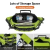 1pc fanny sac de pêche 11,8 pouces étanche résistant aux rayures en plein air sport pêche bandoulière taille pack sac fanny pack ceinture sac