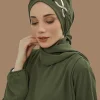 Turban instantané écharpe tête Turbans Hijab femmes chapeaux avec accessoires uniques conception de boucle en métal papillon