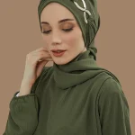 Turban instantané écharpe tête Turbans Hijab femmes chapeaux avec accessoires uniques conception de boucle en métal papillon