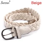 Ceinture tissée en corde de chanvre pour femmes, 102cm, 6 couleurs, marron, blanc, pour robe, vêtements