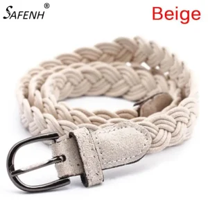Ceinture tissée en corde de chanvre pour femmes, 102cm, 6 couleurs, marron, blanc, pour robe, vêtements