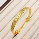 Brillant 24K bijoux cadeau mariage mariée décor dames femme manchette Bracelet réglable Bracelet femmes Bracelets Dubai Bracelet Bracelet