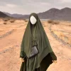 Khimar Hijab deux couches voile islamique pour les femmes dubaï dinde foulard musulman écharpe châle vêtements de prière Ramadan coiffure Niqab