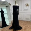 robe de soirée arabe élégante, épaules dénudées, robe de luxe perlée pour occasions formelles, serene hill 2025, personnalisée, la72969