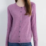 Cardigan chandails femmes tricot à manches longues haut Cardigans manteau 100% laine nouveaux vêtements d&rsquo;extérieur veste vêtements mode coréenne y2k Streetwear