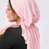 casquettes hijab musulmanes froissées de couleur unie, turban doux et élastique à longue queue, bonnet à la mode pour femmes, coiffure portable