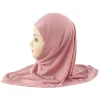 Filles instantané Hijab écharpe musulman Bonnet Hijabs tête enveloppement Turban pour 7-12 ans enfants Ramadan Islam foulard Turban Amira châles
