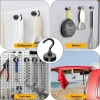 3/6/9 pièces crochet magnétique noir 50 lbs crochet magnétique en néodyme fort pour accrocher, aimant avec crochet pour croisière, barbecue, maison, cuisine