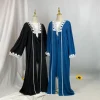 robe abaya de luxe pour femmes musulmanes, dubaï, ramadan eid nida, arabie saoudite, vêtements jalabiya, robe longue modeste islamique, 2025