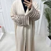 nouveau crêpe douce broderie palestine kefiyyeh ramadan gland dubaï abaya femmes costume de famille robe musulmane modeste islamique abaya